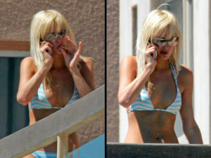 Paris Hilton smoking pot on vacation. Celebrities smoking weed.